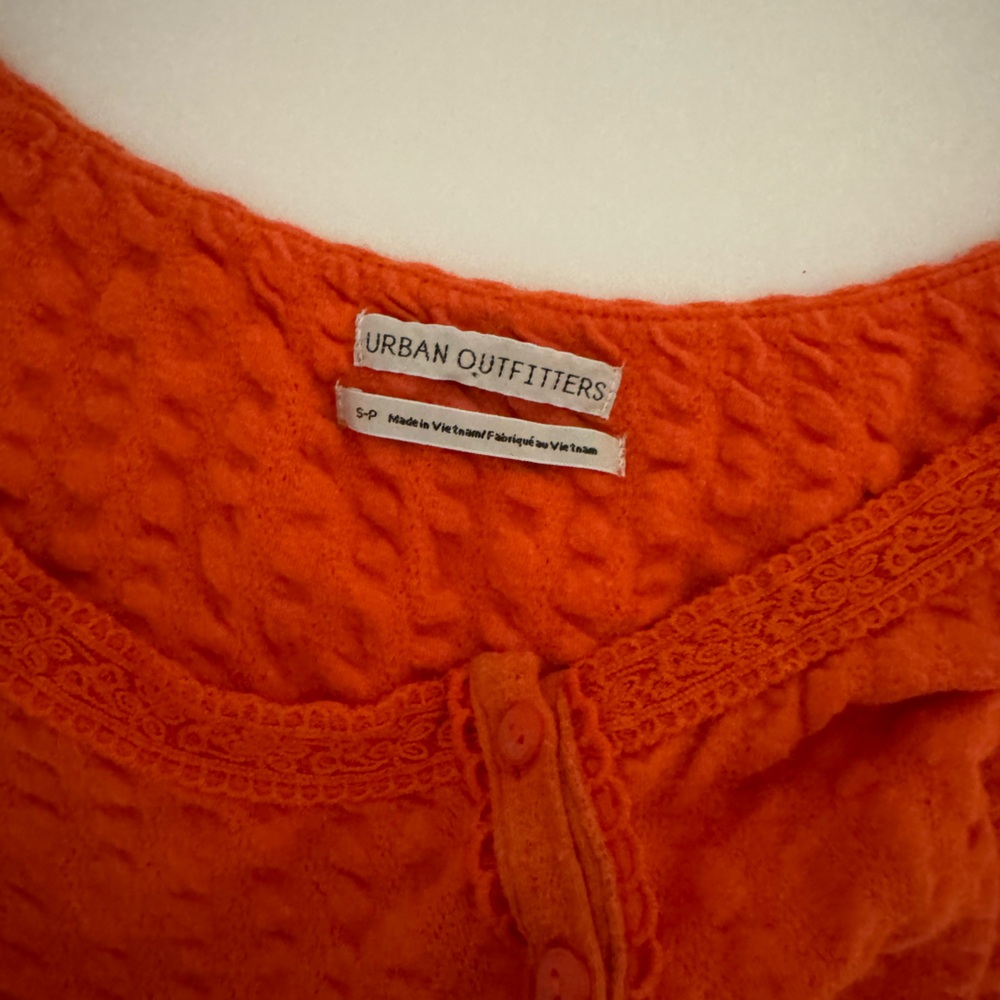 Urban Outfitters Vibrant Orange crop top